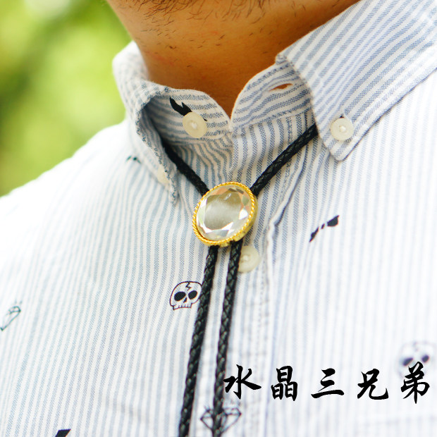 钻石之泪男士领结领带波洛领绳服装配饰衬衫配件百搭复古英伦风