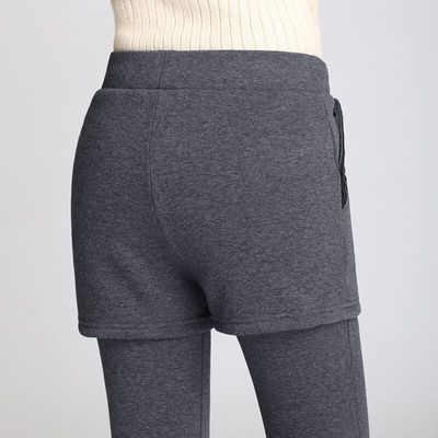 加绒加厚外穿2025秋冬假两件底裤高腰裙裤修身保暖裤子长裤