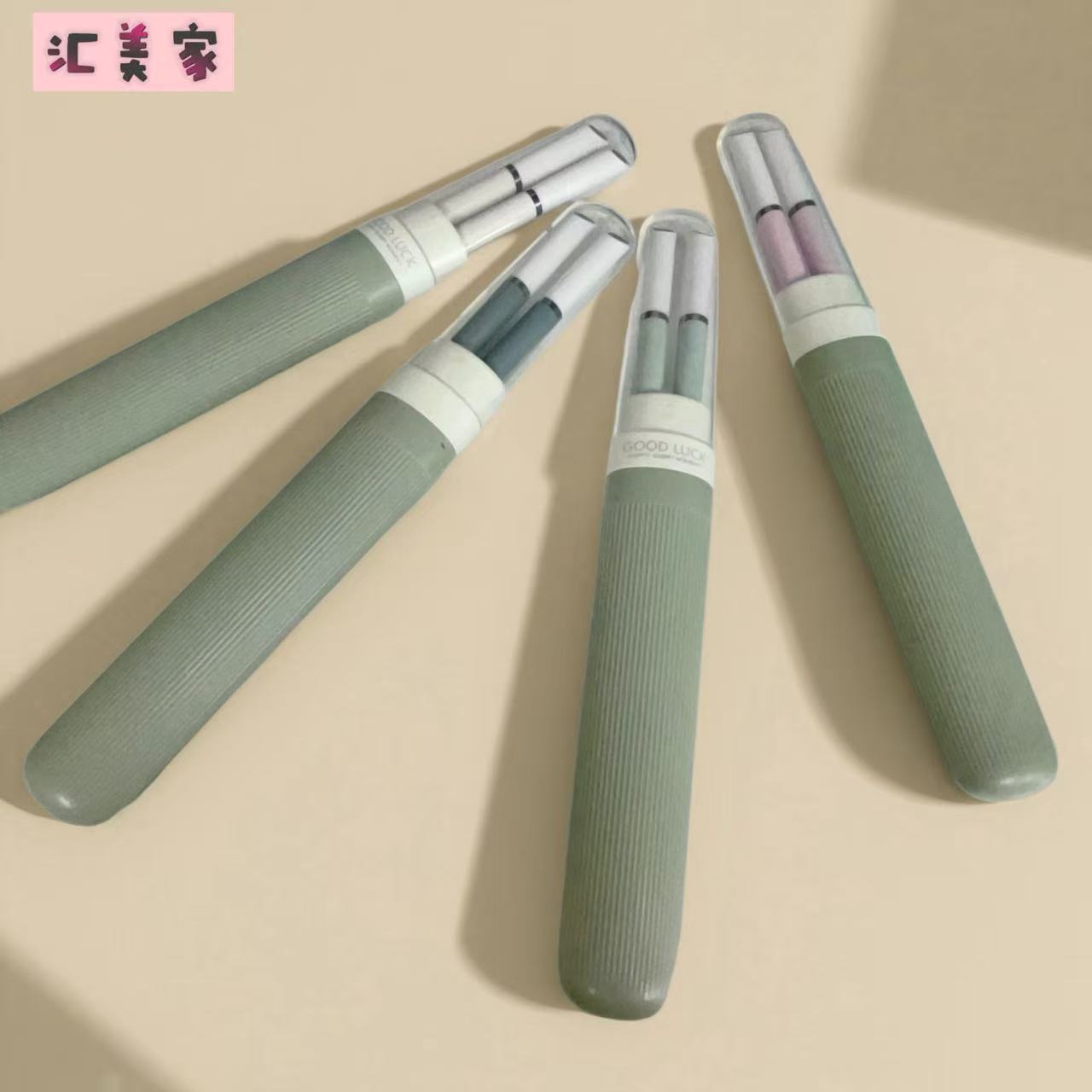 客满多随身便携合金筷餐具套盒