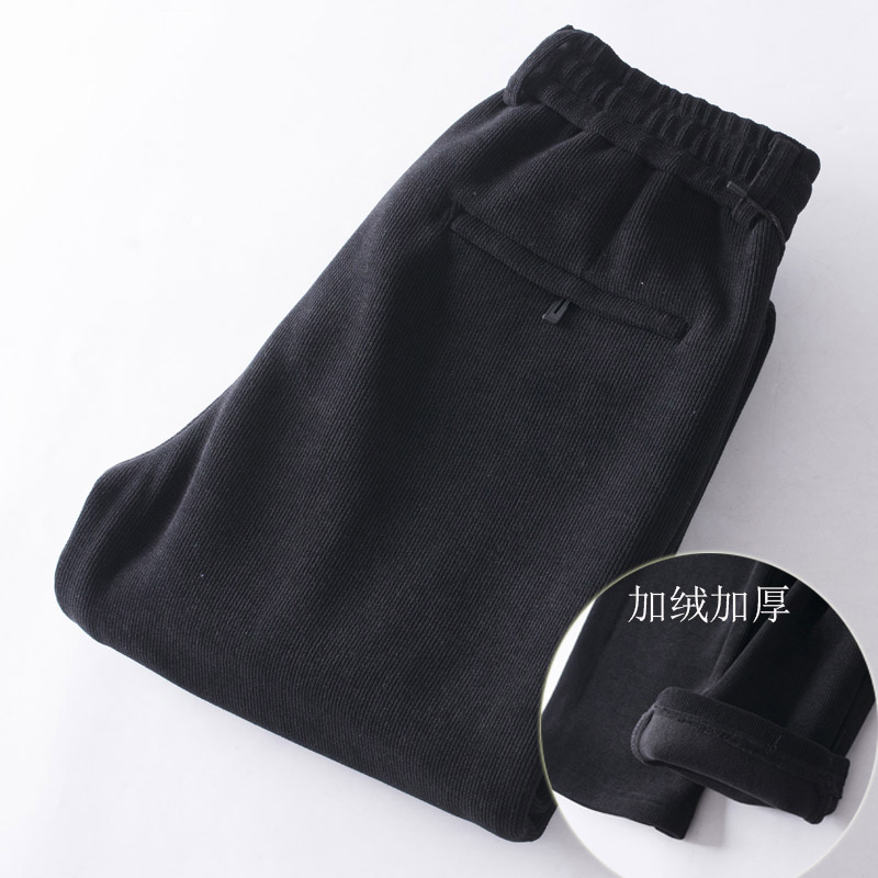 百牧时尚休闲加绒加厚灯芯绒长裤