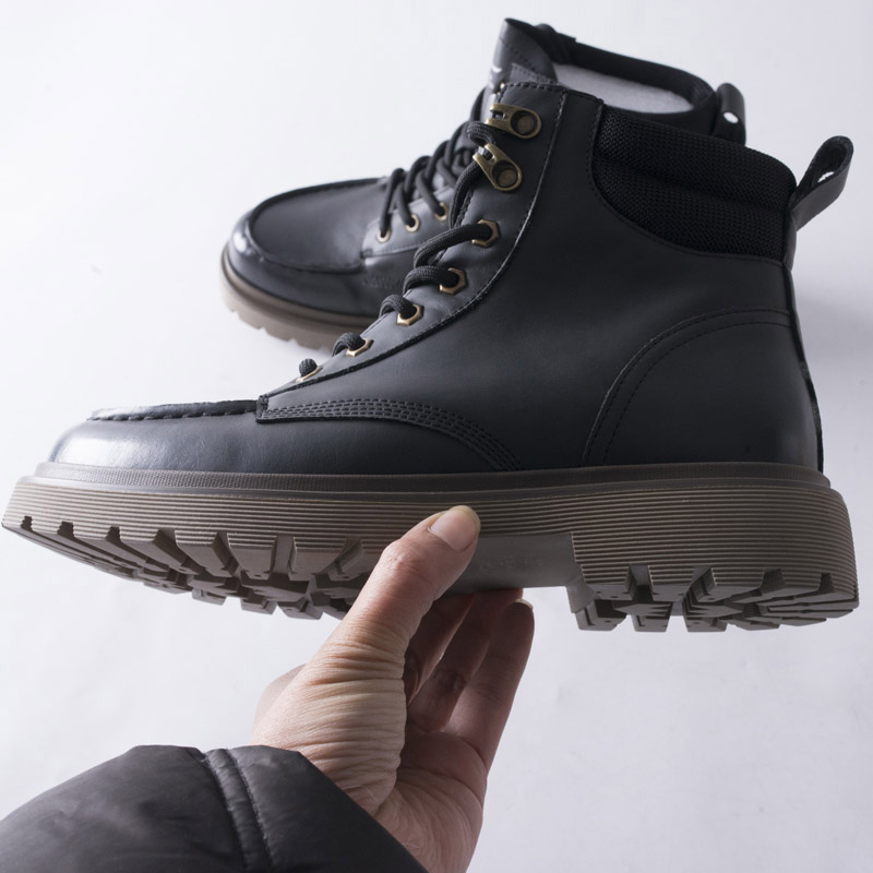 百牧粗犷户外马丁靴春秋季皮鞋
