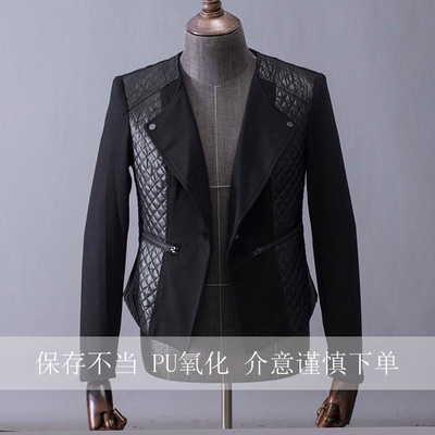 外贸女士黑色西装外套春秋装上衣