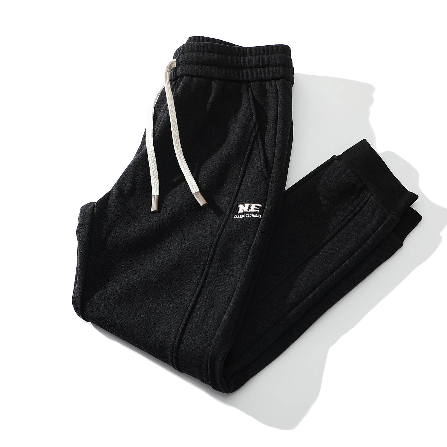 运动裤中青年秋冬季厚款束脚卫裤