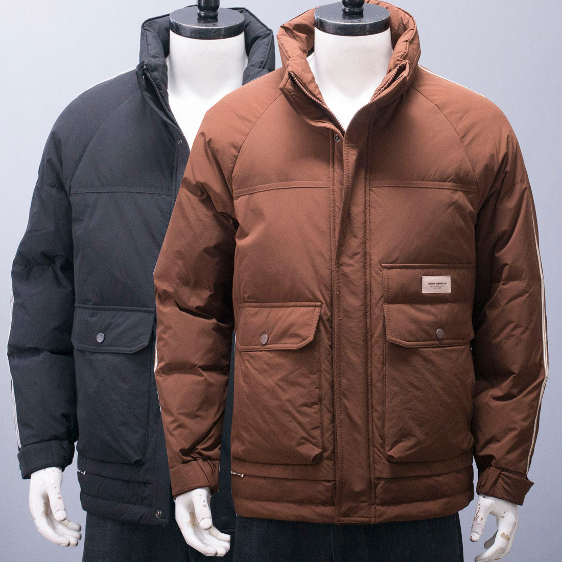 鸭绒棉袄大厂尾货男士时尚休闲立领羽绒服外套冬季保暖防风棉服,男装,羽绒服,淘宝优惠券,粉丝福利购,淘宝优惠卷