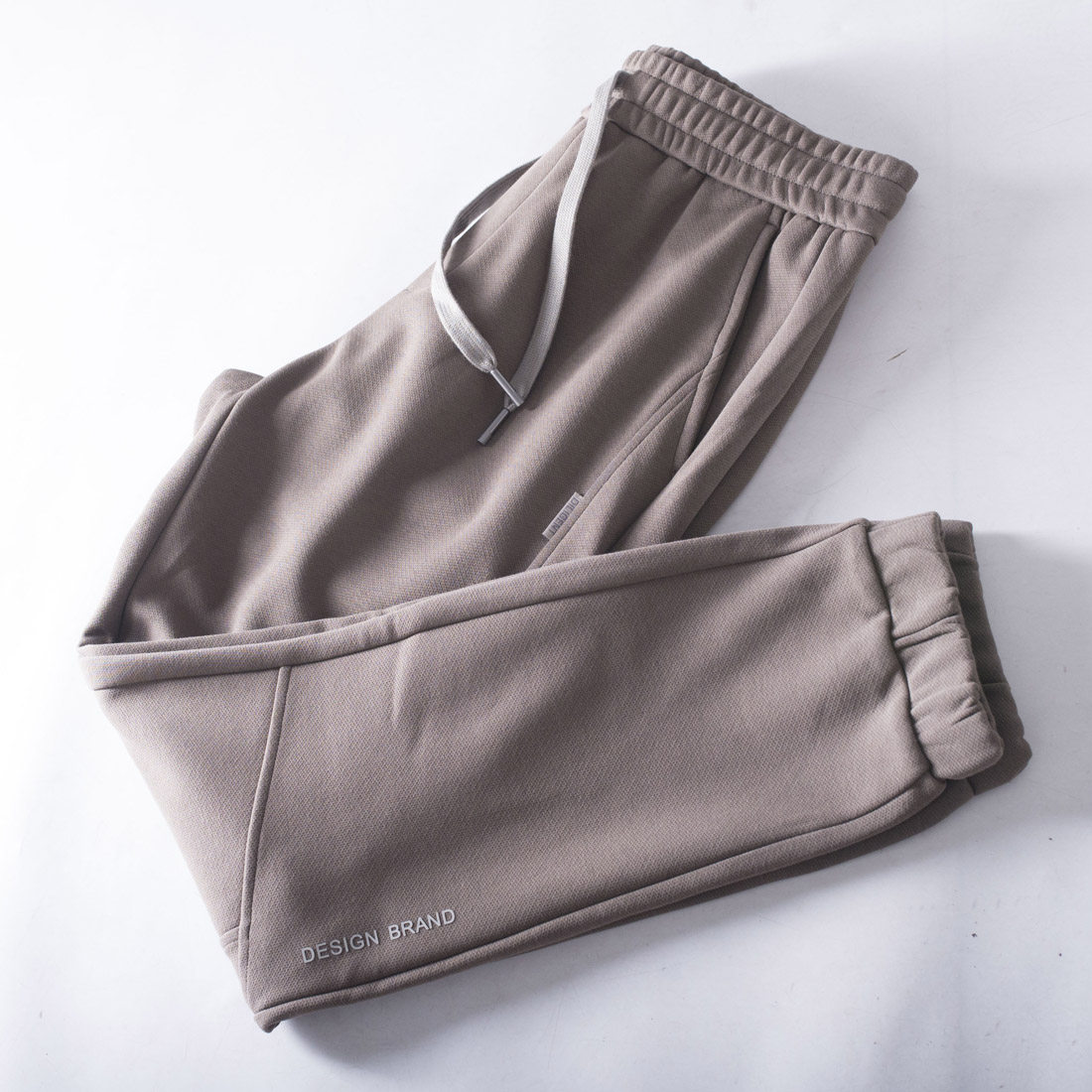 品牌撤柜春秋季男士咖啡色束脚卫裤中青年时尚休闲抽绳松紧腰男裤,男装,卫裤,淘宝优惠券,粉丝福利购,淘宝优惠卷