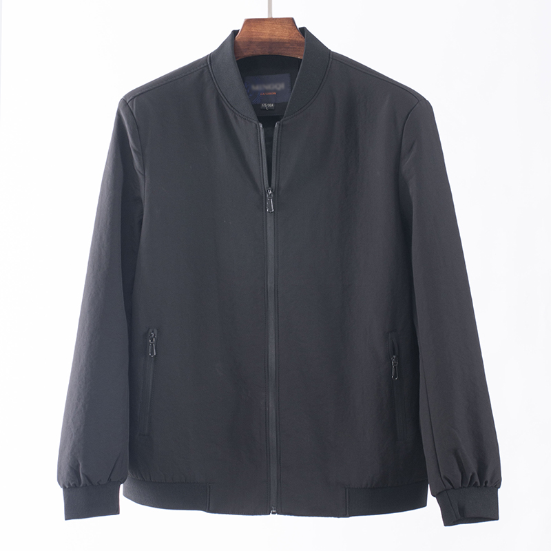 新款立领商务通勤爸爸装夹克外套