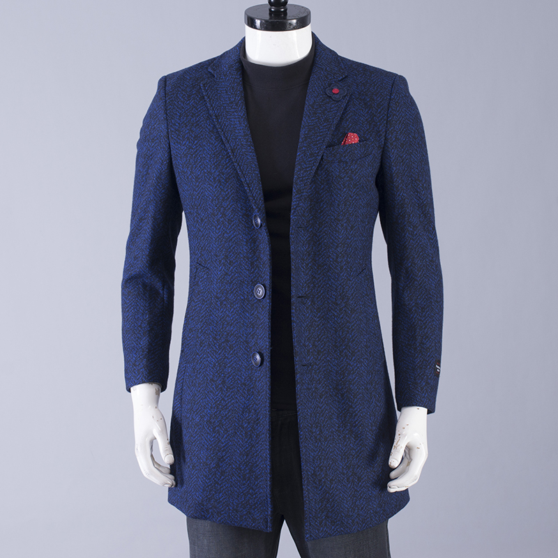 秋冬季毛呢大衣男休闲呢子外套厚