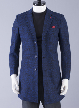 断码清货只有165 170 175！秋冬季毛呢大衣男风衣休闲呢子外套厚