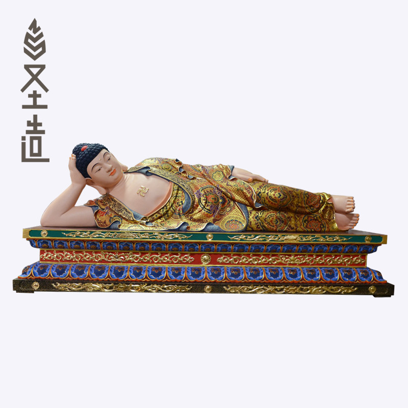 木雕卧佛佛像居家家用佛像睡佛工艺品摆件定制定做 圣造