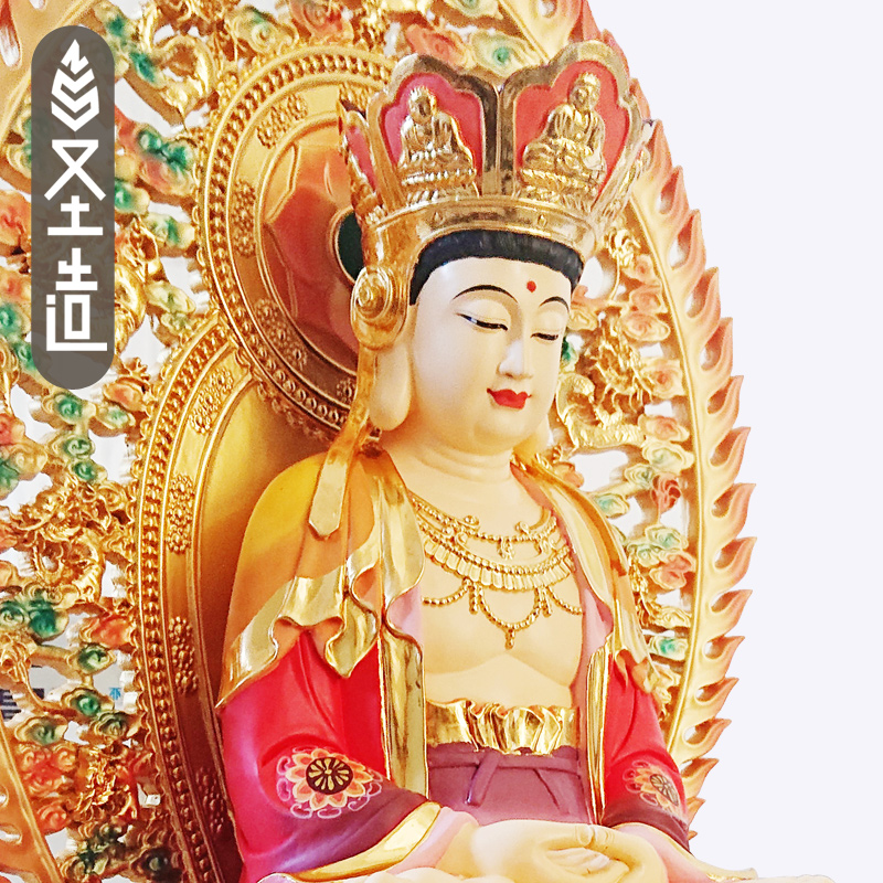 毗卢观音佛像摆件木雕毗卢佛寺庙寺院大型佛像家居家用 圣造
