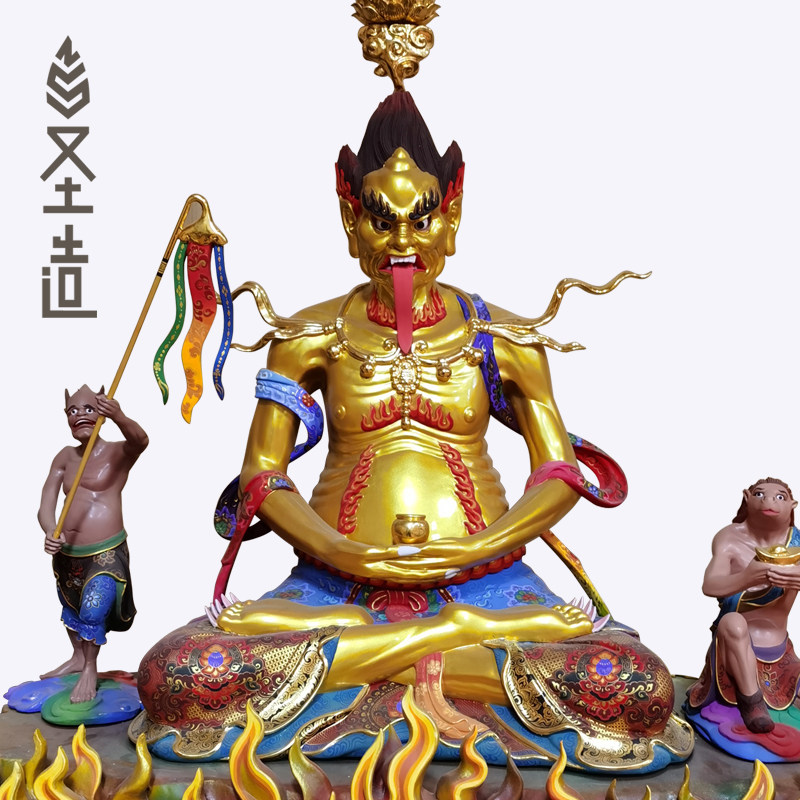 面然大士传统佛像木雕摆件神像