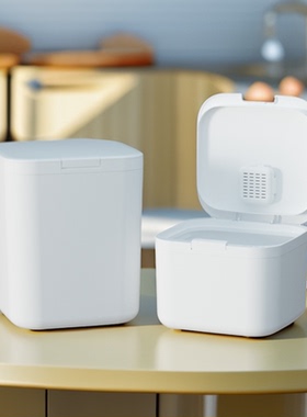 按压式收纳盒厨房防潮尘食品级储物一键弹盖密封罐杂粮大米面零食