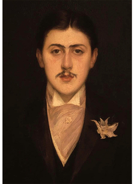 马塞尔·普鲁斯特法国伟大作家海报Marcel Proust牛皮纸复古风格