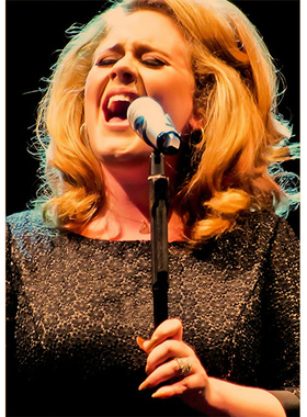 阿黛尔 Adele Adkins复古牛皮纸海报装饰画墙贴壁纸欧美音乐贴画