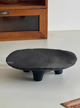 化妆台装饰摆件北欧陶瓷首饰收纳盘香薰展示盘玄关置物托盘高级感