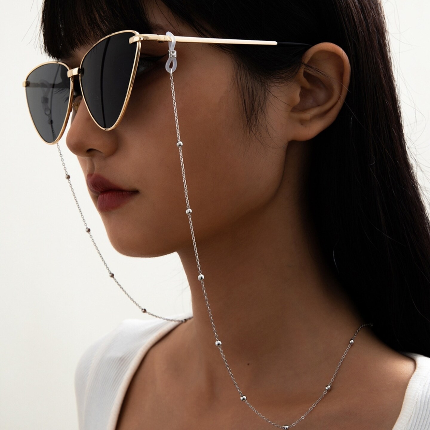 眼镜链女挂脖时尚女复古网红不褪色老花镜挂绳绳子防滑防脱落神器
