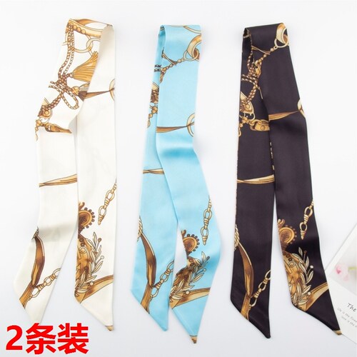包包丝巾绑包丝带复古长条手柄绑带发带高级感缠带手提包脖子配饰