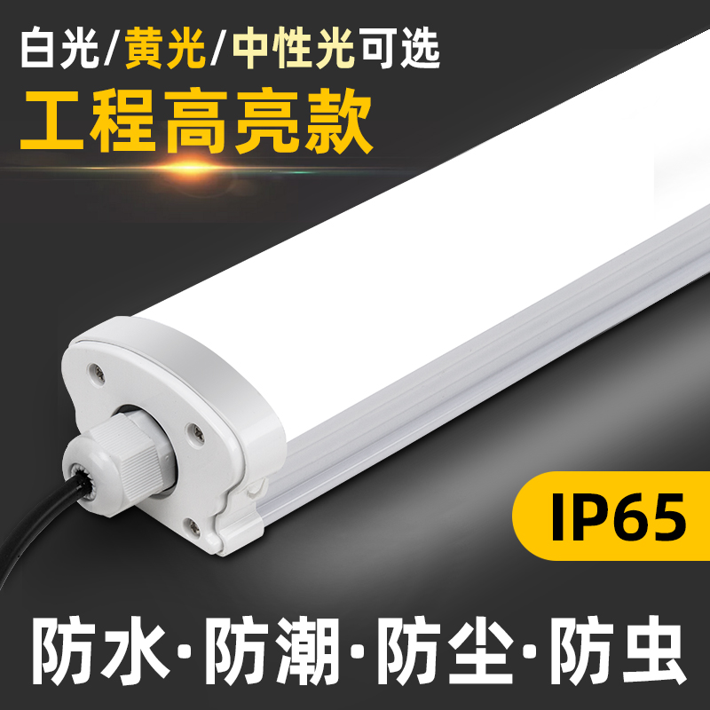 led长条一体化防水条形三防冷库灯低压24V220V车间工厂超亮日光灯 家装灯饰光源 支架灯 原图主图