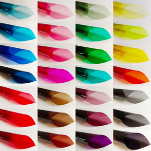 玻璃贴双向透明彩色膜 家居酒店商场教学窗户装阳台饰新品优田园