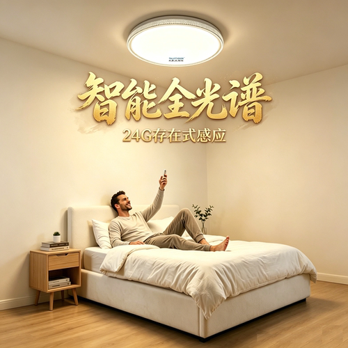 智能语音超亮卧室客厅灯
