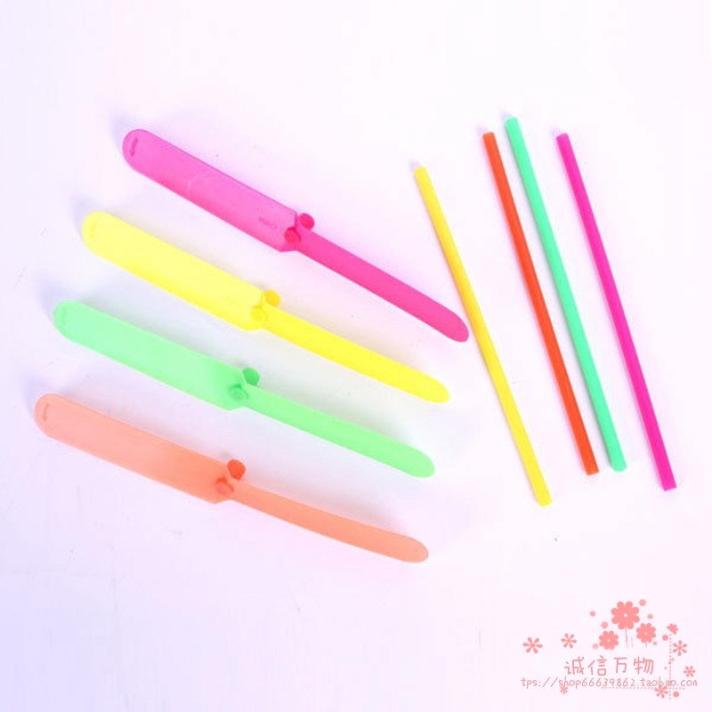 不发光竹蜻蜓手搓双飞叶塑料飞天仙子飞盘类儿童益智怀旧儿童玩具