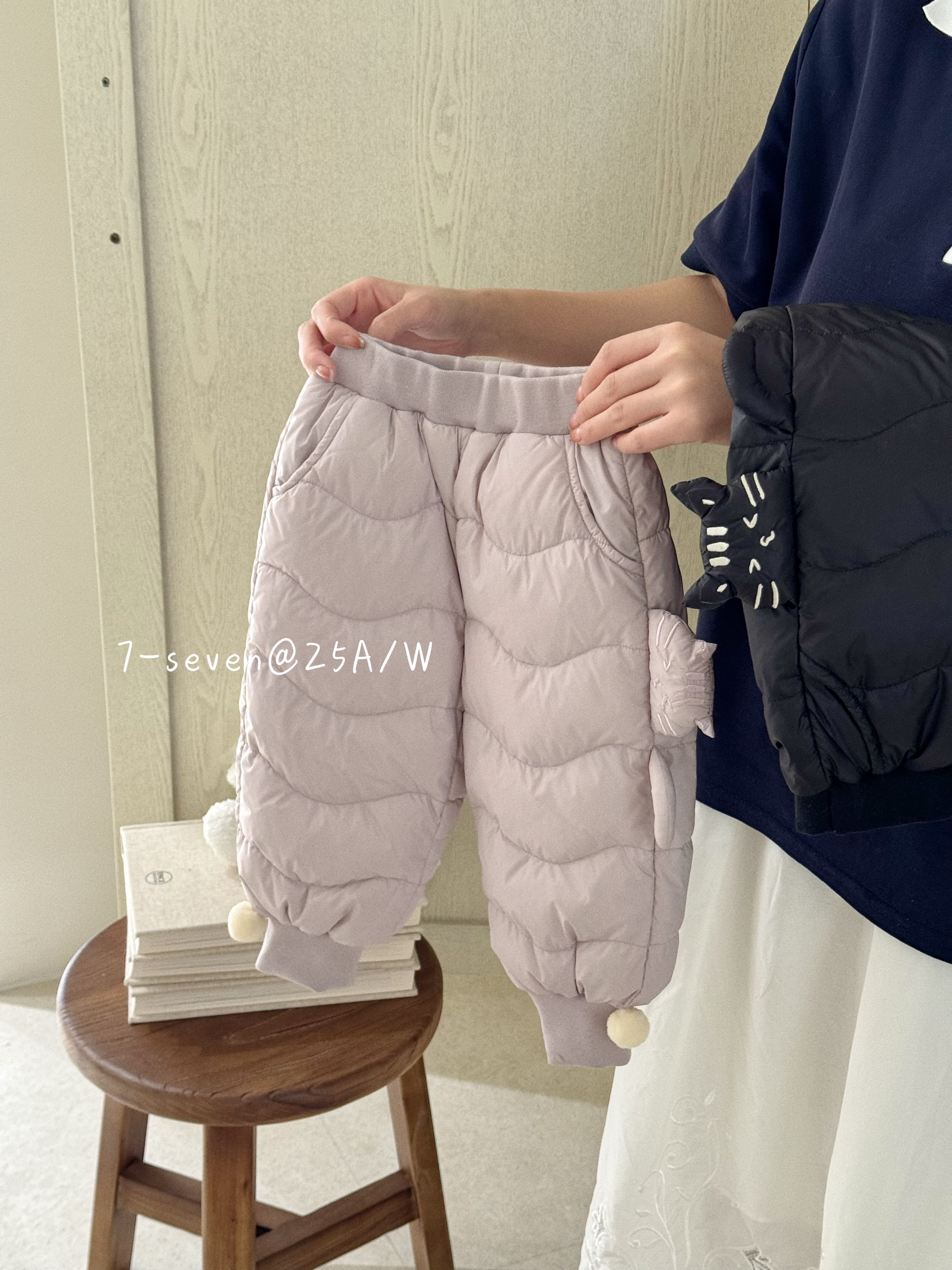 7seven～7404女童白鸭绒裤子冬装新款童装女宝宝羽绒裤保暖长裤