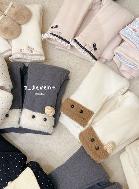 7seven～9434女童加厚蚕丝棉裤洋气冬款女宝宝三层夹棉保暖打底裤