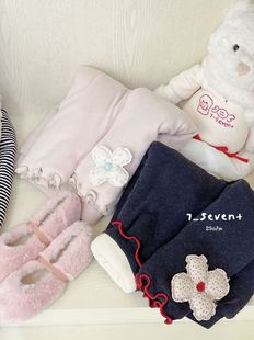 保暖长裤 7seven～女童三层加厚加棉打底裤 女宝宝棉裤 新款 7145 冬装