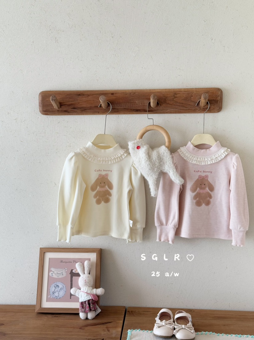 拾光鹿儿~25冬装新款女宝宝磨毛打底衫洋气薄款上衣百搭7195