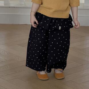 草房子·26春装新款女童星星波点休闲裤26029