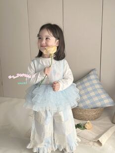 7seven·26春装新款女童网纱公主背心裙打底衫两件套仙女气质9561