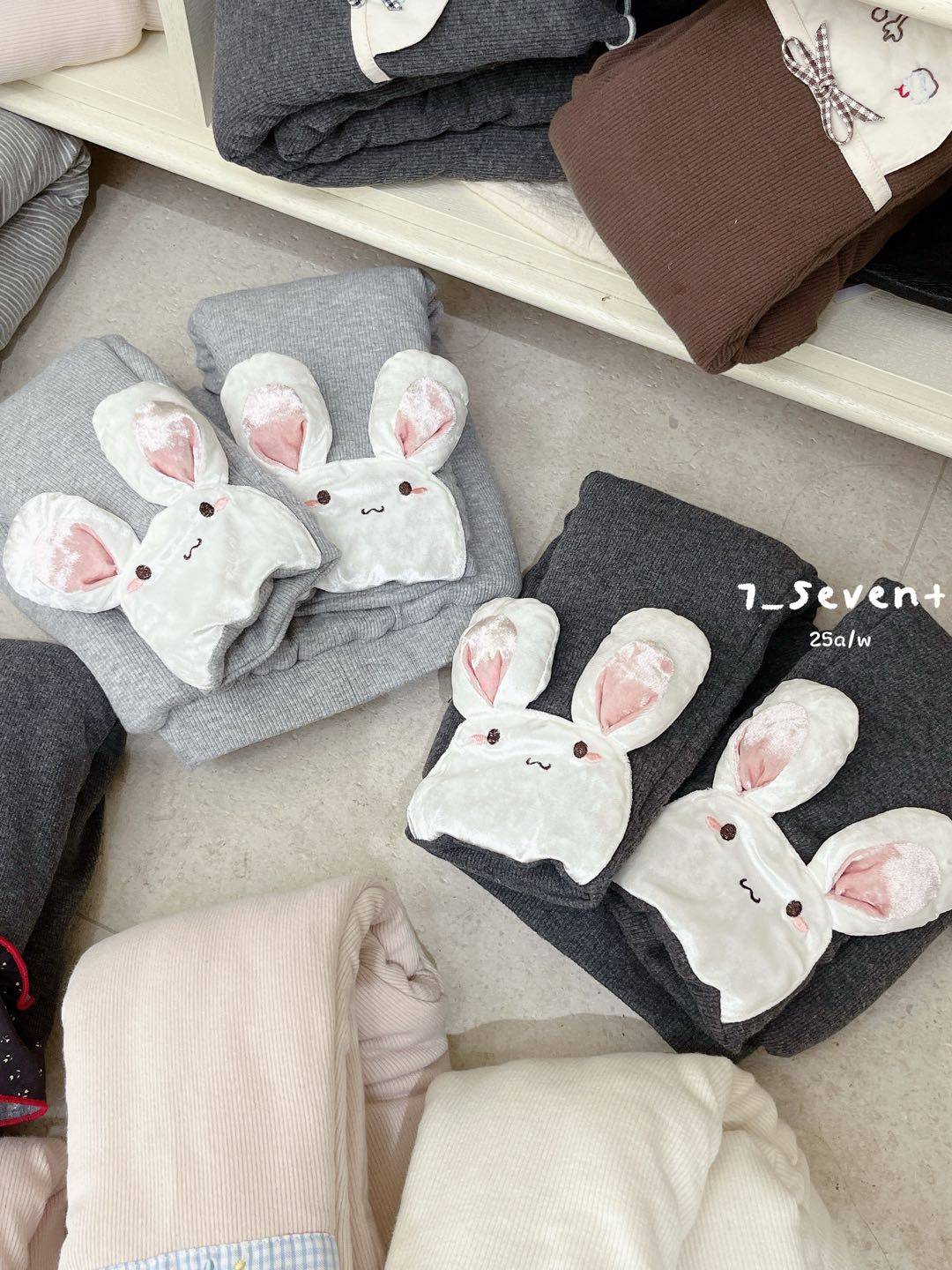 7seven～25冬季新款女童三层加厚夹棉打底裤宝宝蚕丝棉裤加绒9417