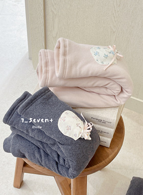 7seven～25冬装加厚夹棉打底裤女宝宝三层加棉保暖蚕丝长裤9425