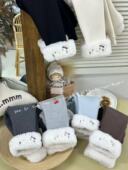 女童毛毛翻边打底裤 朵儿樱桃～25冬装 新款 加厚700克一体绒9530