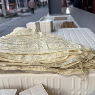 潢川湿豆筋鲜豆筋长条豆腐黄鳝小黄散豆巾豆腐皮挑皮豆腐衣豆皮