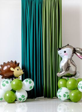 一米五宽ins风绿色系列背景挂布幕布 森系自然场景布置 环创装饰