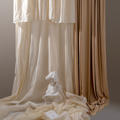 2.5米宽全棉纱布加密坯布 纯棉挂布环境布置自然风拍照摄影背景布