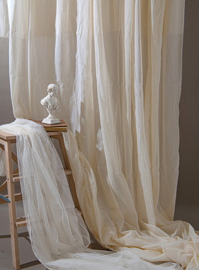 2.5宽全棉纱布 透布 本色米色摄影拍照背景布 环境场景搭配装饰布