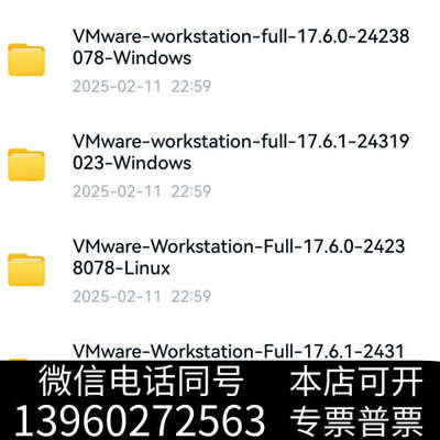 全新VMware  Workstation Pro17.6.2最询价
