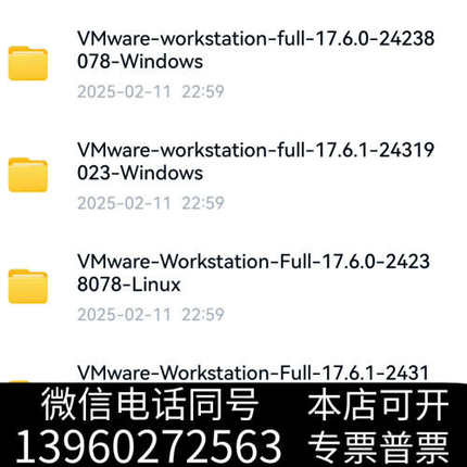 全新VMware  Workstation Pro17.6.2最询价