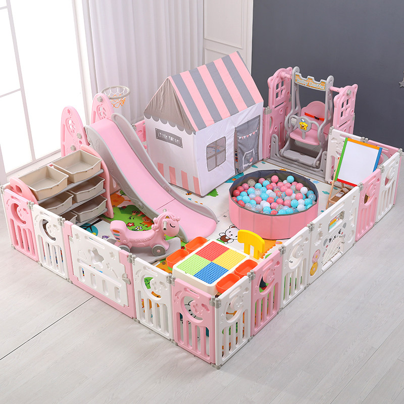 儿童游戏围栏宝宝室内家用秋千滑滑梯栏婴儿学步安全栅栏乐园游乐,玩具/童车/益智/积木/模型,滑梯,淘宝优惠券,粉丝福利购,淘宝优惠卷