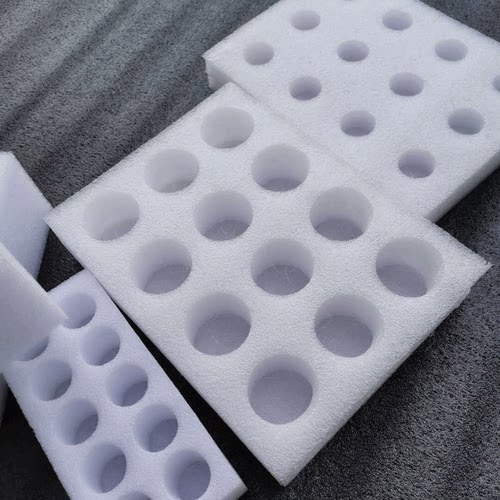 珍珠棉开槽挖孔内衬开孔鸡蛋托epe珍珠棉防震泡沫板水果包装内托