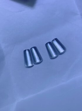 缅甸天然A货翡翠玻璃种起光素面耳钉戒面可镶嵌戒指吊坠白净细腻