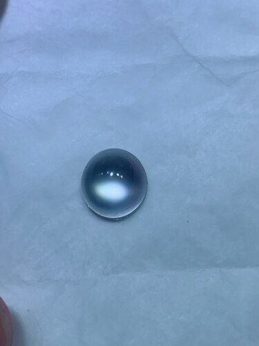 缅甸天然A货翡翠玻璃种起荧光蛋面可镶嵌戒指吊坠手链白净无纹裂