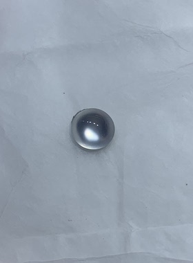 缅甸天然A货翡翠玻璃种起荧光蛋面可镶嵌戒指手链白净无纹裂