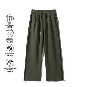 条纹直筒卫裤男春2026美式高街宽松阔腿运动休闲长裤Z9999-P45，男装休闲裤，星座610（原A335）