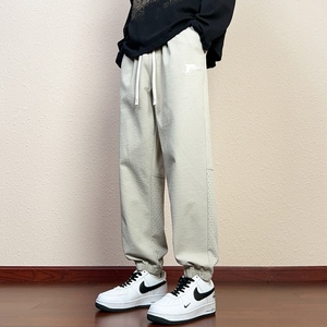 夏季网眼透气束脚冰丝裤子男款速干百搭凉感休闲裤K2721-P35图片