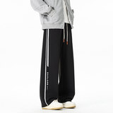 直筒裤男款秋季美式宽松休闲长裤青少年条纹运动裤Q29165-特P35，女装休闲裤，星座610（原A335）