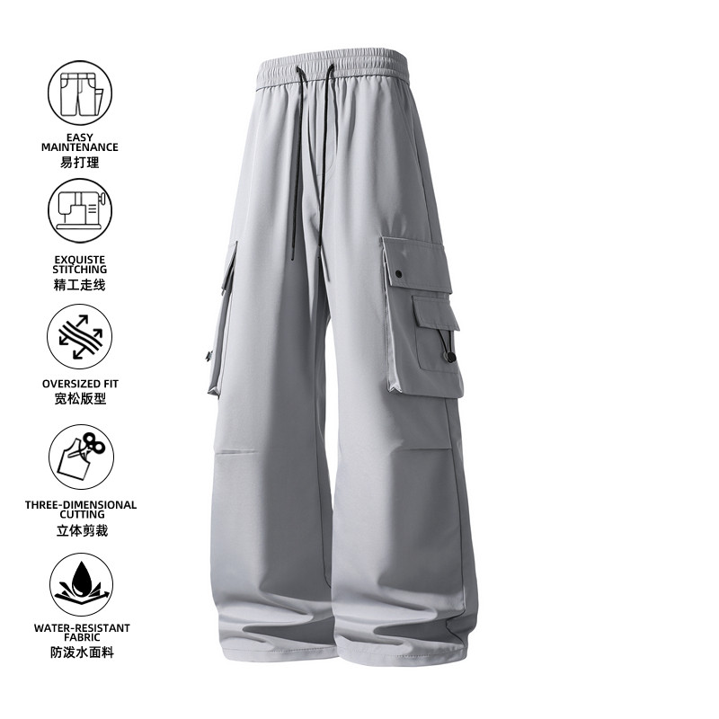 速干工装裤秋季2025新款宽松阔腿登山冲锋运动裤Z6908-P40,男装工装外套,星座610（原A335）