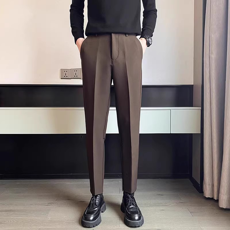 店主风春季西裤男士时尚韩版百搭厚款修身轻奢休闲裤CY89-P48,男装西裤,星座610（原A335）